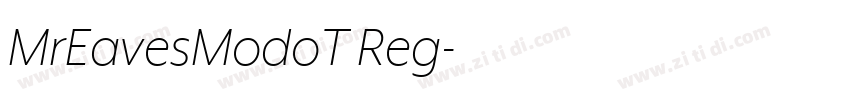 MrEavesModoT Reg字体转换